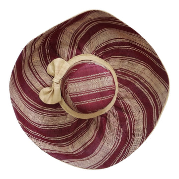 Desta: Hand Woven Multicolored Madagascar Big Brim Raffia Sun Hat