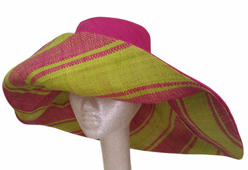 Kenya: Alpha Kappa Alpha Inspired Big Brim Madagascar Raffia Hat