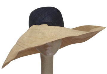 Olufunke: Hand Woven Madagascar Big Brim Raffia Sun Hat