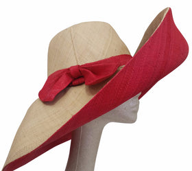 Makena: Hand Woven Madagascar Big Brim Raffia Sun Hat