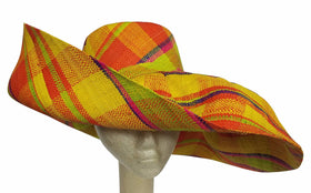 Adia: Madagascar Big Brim Raffia Sun Hat-Hats-The Raffia Boutique-59cm-Raffia-The Black Art Depot