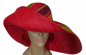 Uchenna: Authentic African Hand Made Madagsacar Raffia Big Brim Sun Hat