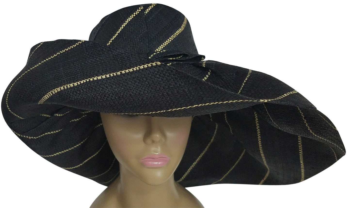 Big black hot sale brim hat