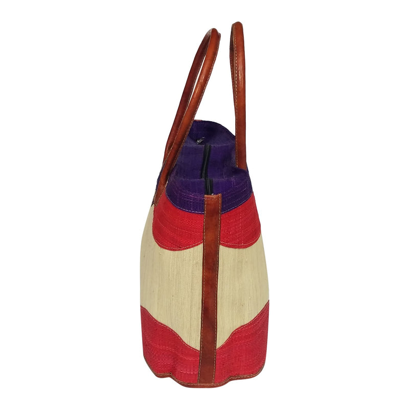 Aliciah: Authentic Handmade Multicolor Madagascar Raffia Bubbles Bag#N ...