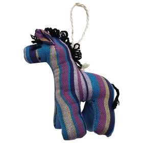 Zebra: Authentic African Hand Made Kikoi Zebra Stuffed Animal Christmas Ornament