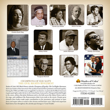 Champions of Equality: 2022 Black History Wall Calendar