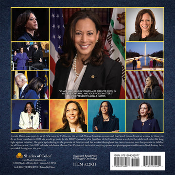 Madam Vice President, Kamala Harris: 2022 Black History Calendar