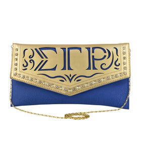 Sigma Gamma Rho Faux Leather Envelope Clutch