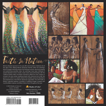 Faith in Motion: The Art of Monica Stewart: 2019 African American Calendar (Back)