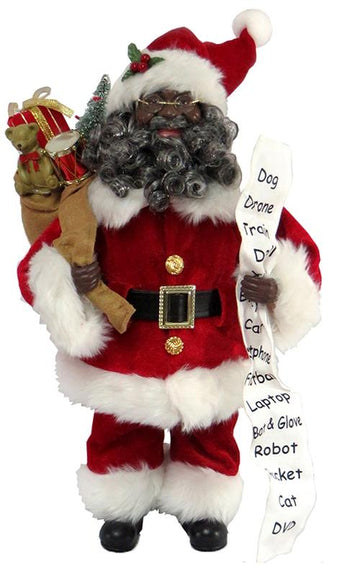 Santa with Today's Toys Santa Claus Figurine-Figurine-Santa's Workshop-15 inches-Resin-The Black Art Depot