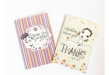 Kiwi McDowell Set: African American Thank You Cards by Shades of Color