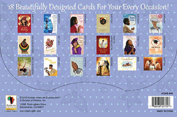 All Occasion African American Greeting Card Box Set by African American Expressions (Back)