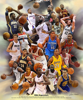 NBA Superstars by Wishum Gregory