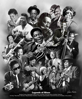 Legends of the Blues by Wishum Gregory (Unframed Art Print)