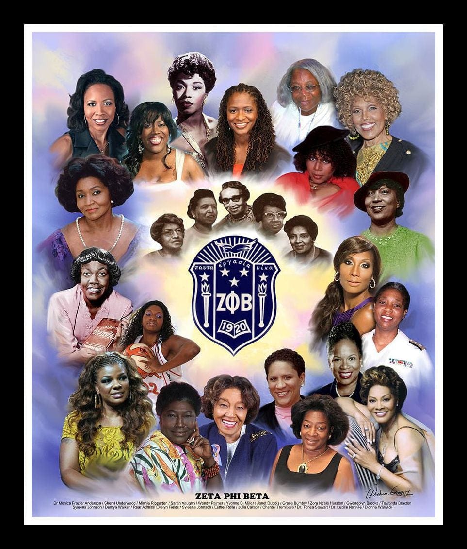 Zeta Phi Beta Pearls II By Wishum Gregory – The Black Art Depot