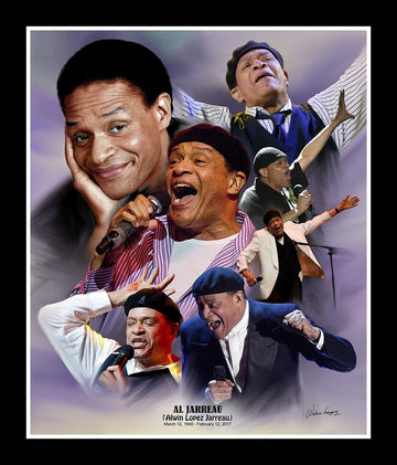 Al Jarreau: Legends Series by Wishum Gregory (Black Frame)