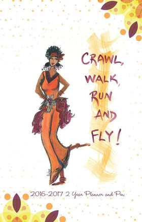 Crawl, Walk, Run & Fly 2016-2017 Checkbook Planner by Cidne Wallace