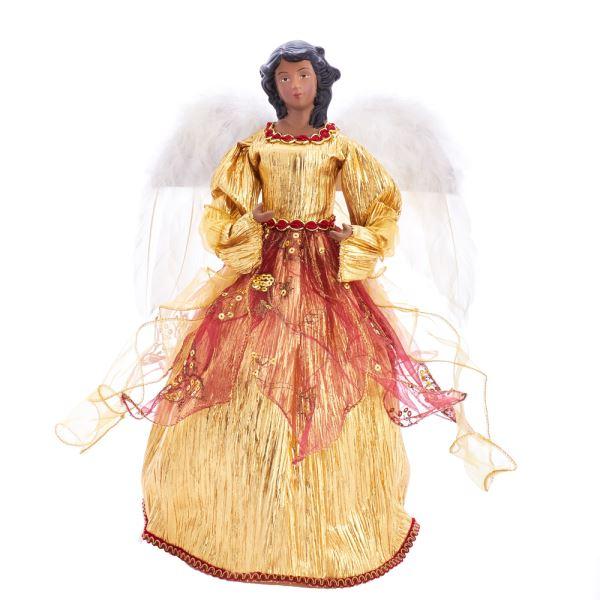 Golden Lady: African American Christmas Angel Tree Topper – The Black ...