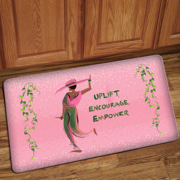 Uplift, Encourage and Empower: Alpha Kappa Alpha Interior Floor Mat