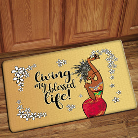 My Blessed Life: African American Interior Floor Mat by Kiwi McDowell