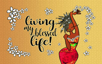 My Blessed Life: African American Interior Floor Mat by Kiwi McDowell