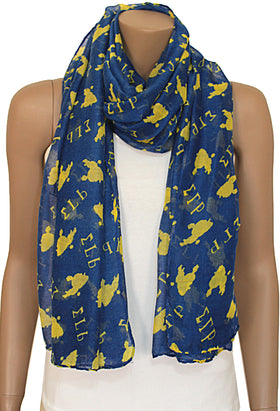 Sigma Gamma Rho Royal Blue Poodle Scarf