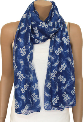 Zeta Phi Beta Blue Dove Scarf