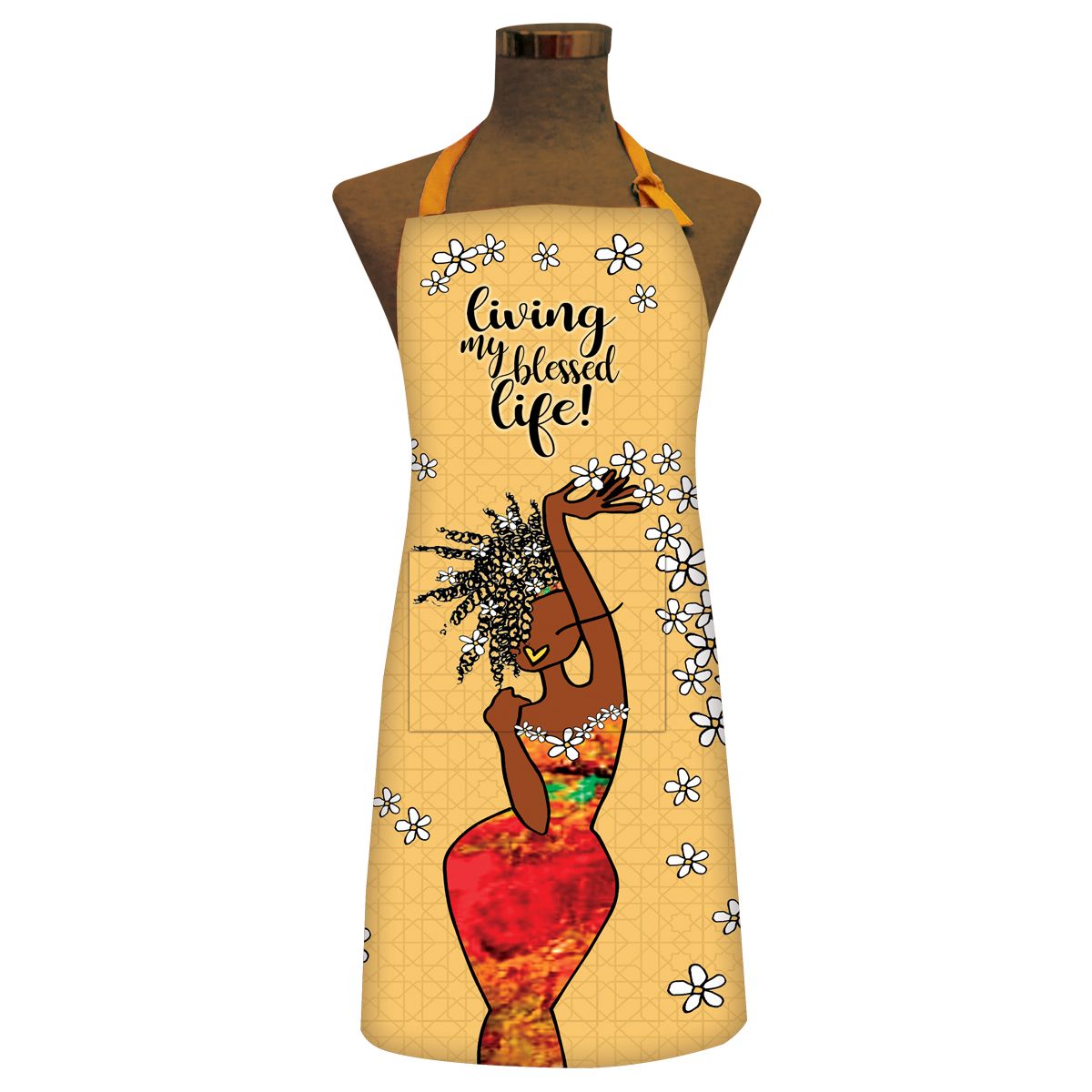 Living My Blessed Life Apron – The Black Art Depot