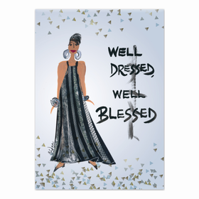 Well Dressed Well Blessed: African American Magnet by Cidne Wallce