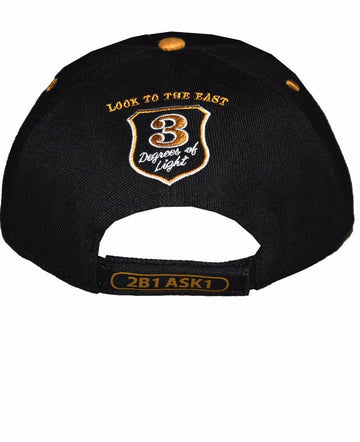 Masonic/Freemasonry Two Tone Brim Baseball Cap by Big Boy (Back)