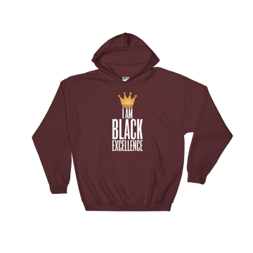 I Am Black Excellence-Sweatshirt-RBG Forever-Small-Maroon-The Black Art Depot