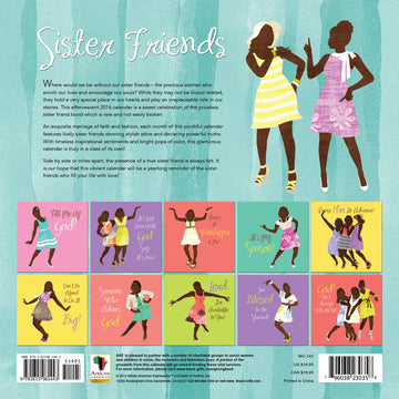 Sister Friends: 2016 African American Calendar (Back)