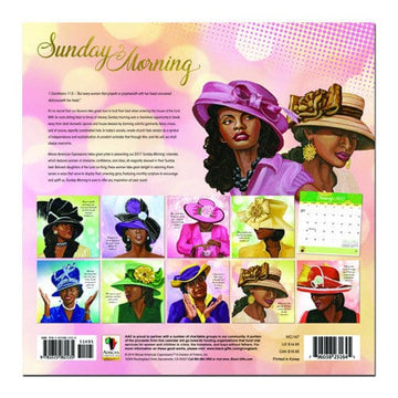 Sunday Morning: 2017 African American Wall Calendar (Back)