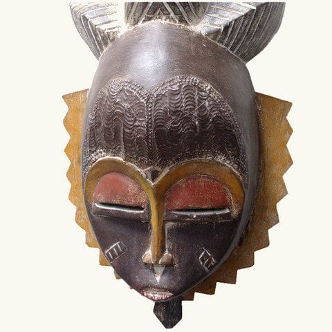 Abongo Horn African Mask (ghana) By Nana Mensah – The Black Art Depot