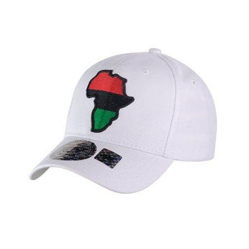 Africa Unite!: Adjustable Baseball Cap by RBG Forever (White)