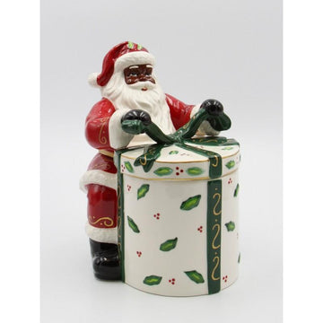 African American Santa Claus Cookie Jar by Cosmos Gifts