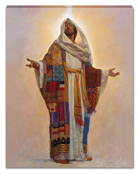 Coat of Many Colors Canvas Wall Hanging by Thomas Blackshear