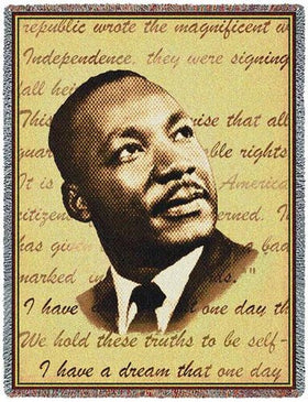 Martin Luther King Tribute Tapestry Throw