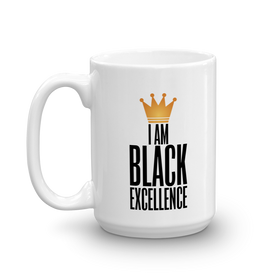 I Am Black Excellence Ceramic Coffee/Tea Mug (Left)