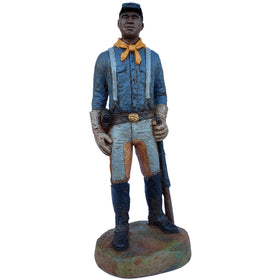 Buffalo Soldier Trooper Figurine (Hand Painted) by Michael Garman