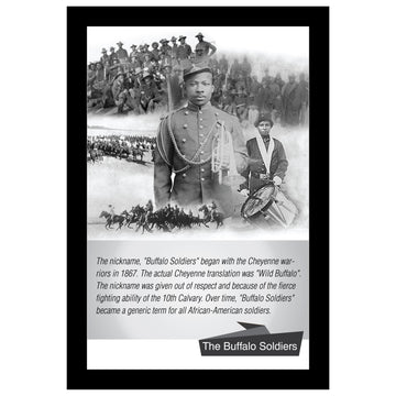 Buffalo Soldiers by Sankofa Designs (Black Frame)