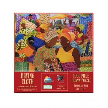 Buying Cloth by Gwendolyn McShepard: African American Jigsaw Puzzle