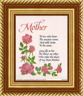 My Dear Mother With Pink Roses by Carol Couric Tribou – The Black Art Depot