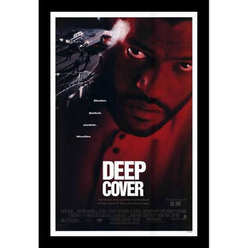 Deep Cover: African American Movie Poster (Black Frame)