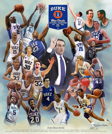 Duke Blue Devils by Wishum Gregory