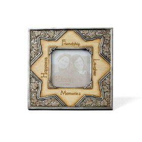 Friendship Photo Frame-Frame-Pavilion Gifts-6.5x6.5 inches-Resin-The Black Art Depot