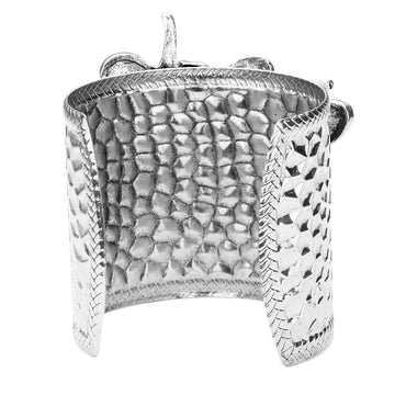 Elephant Authority Cuff Bracelet by Elephant Boutique (Silver Tone)