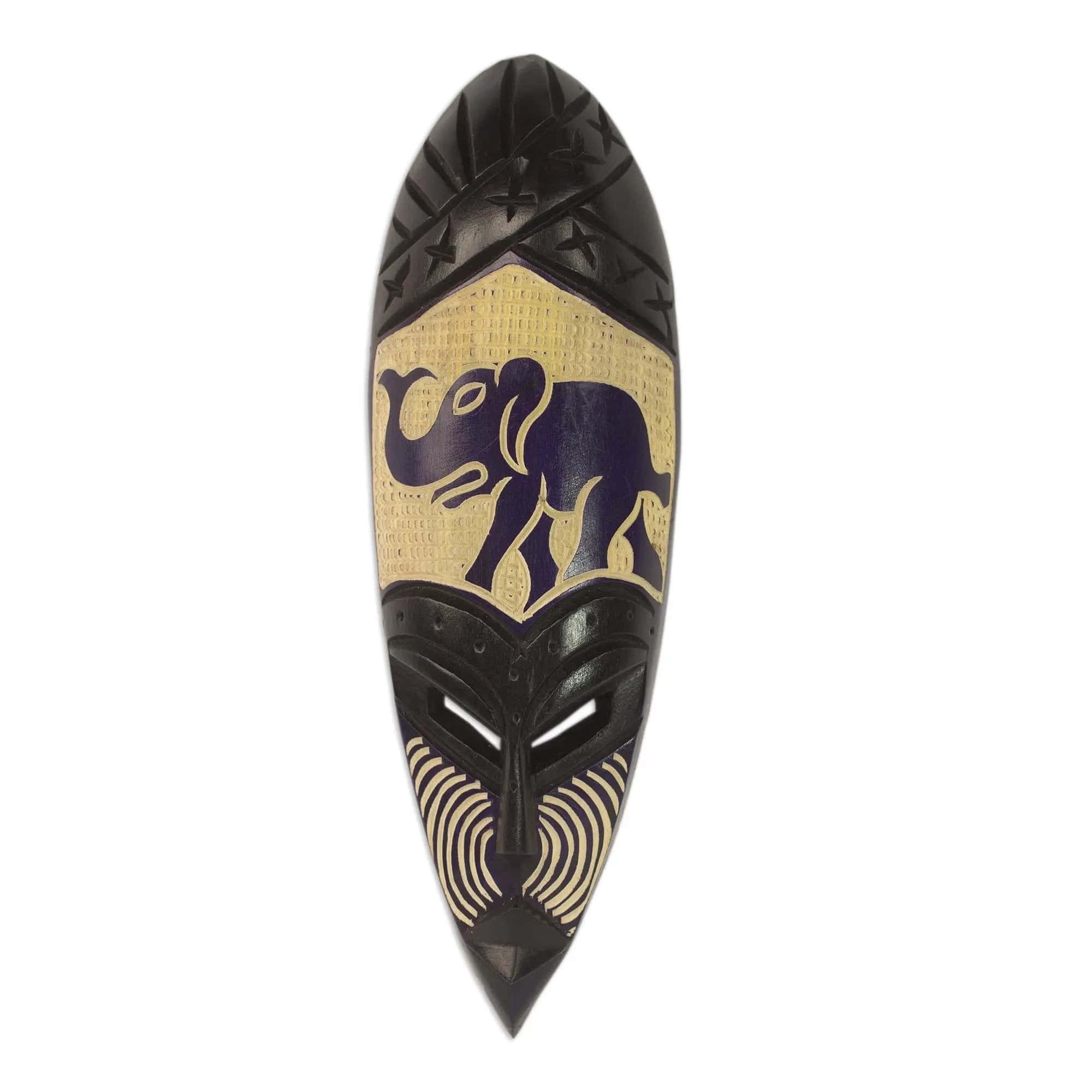 Authentic West African Elephant Vibrations Mask by Theophilus Sackey ...