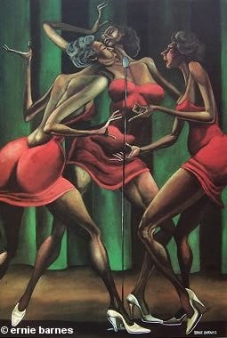 Singin' Sistahs by Ernie Barnes