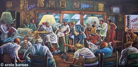 Palace Barber Shop by Ernie Barnes